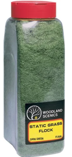 Woodland Scenics - Herbe Statique en Shaker - Dark Green