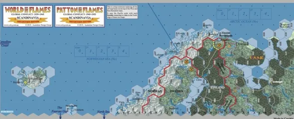 World in Flames Collector's Edition - Scandinavian Map