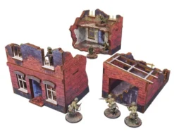 WW2 Ostfront Stalingrad - Small House with Garage