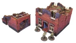 WW2 Ostfront Stalingrad - Small House with Garage