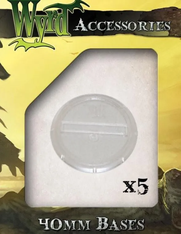 Wyrdscape Bases - 5x Clear Bases 40mm