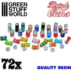72x Canettes en Résine