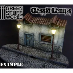 10x Lampadaires classiques avec LED