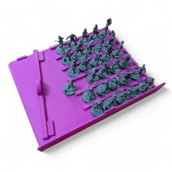 Zombicide Army of the Dead - Boite rangement Zombies Fuchsia compatible