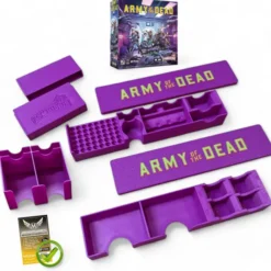 Zombicide Army of the Dead - Insert rangement fuschia compatible