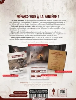 Zombiology 1 : Contamination - Ecran du MJ
